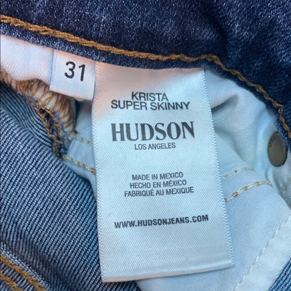 Hudson Jeans Blue Ankle Skinny